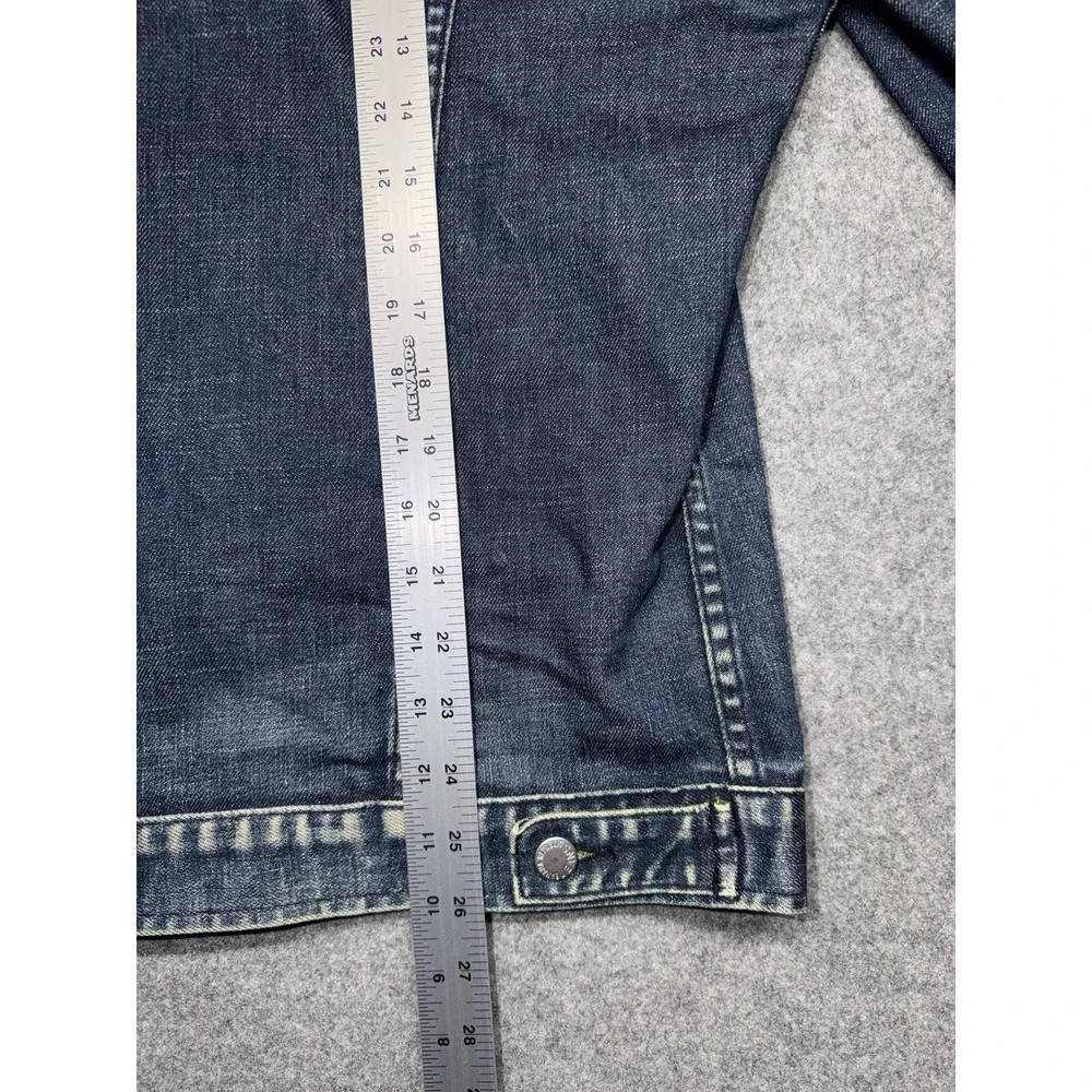 Banana Republic Fremont Denim Trucker Jean Jacket Mens Large Dark Wash Retro